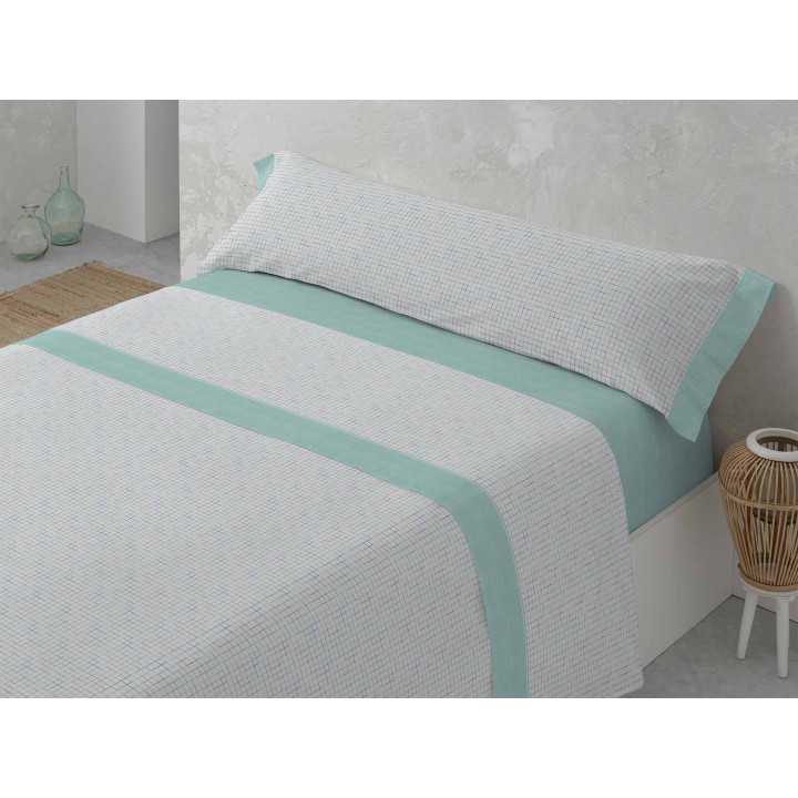 Sábanas Franela MB Sabela Verde | Sábanas invierno algodón 100%