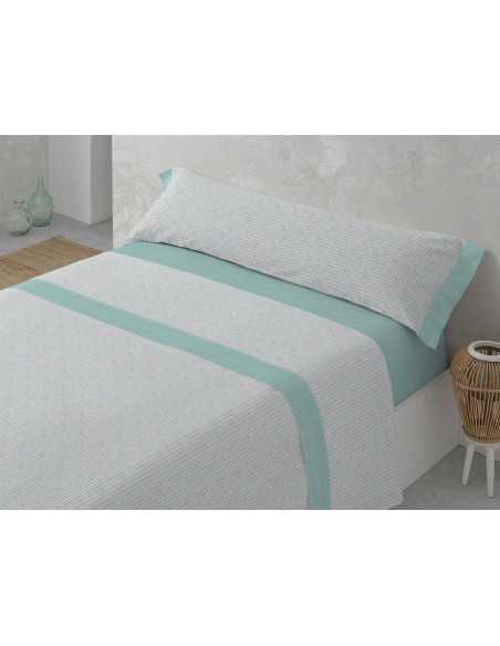 Sábanas Franela MB Sabela Verde | Sábanas invierno algodón 100%