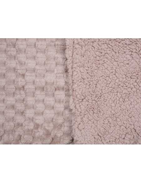 Plaid Perla em borreguito bege | Manta auxiliar decorativa