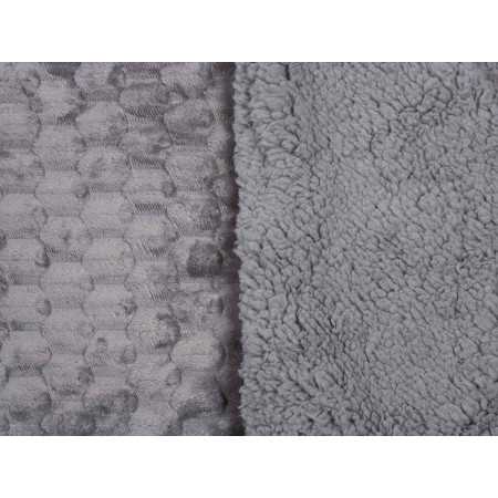 Plaid borreguito Perla gris | Manta auxiliar decorativa 2