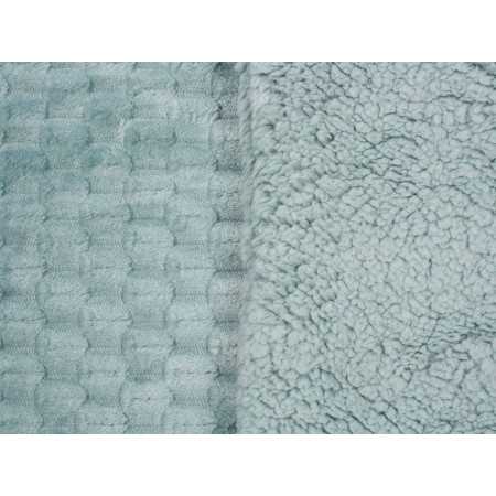 Plaid Perla em borreguito verde | Manta auxiliar decorativa 2