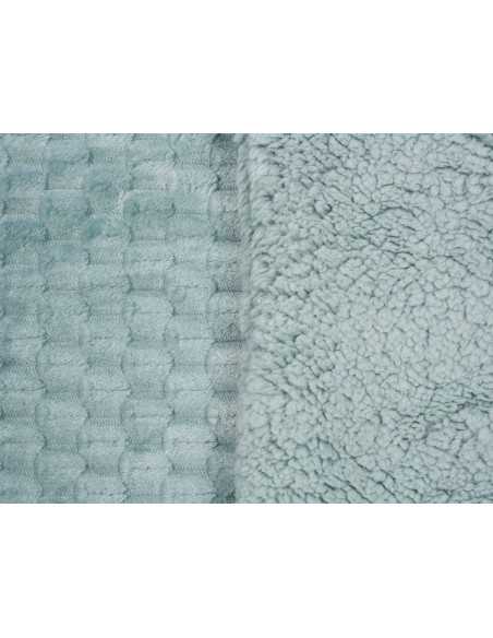 Plaid borreguito Perla verde | Manta auxiliar decorativa