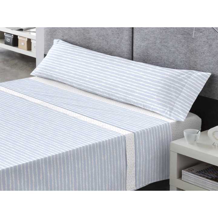 Juego Sábanas Coralina Erik azul | Juego Sábanas invierno | Revitex