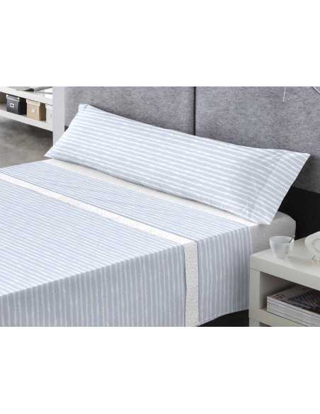 Jogo de lençóis Coralina Erik azul | Lençóis de inverno | Revitex