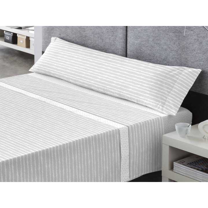 Jogo de lençóis Coralina Erik cinza | Lençóis de inverno | Revitex