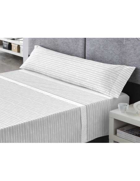 Jogo de lençóis Coralina Erik cinza | Lençóis de inverno | Revitex