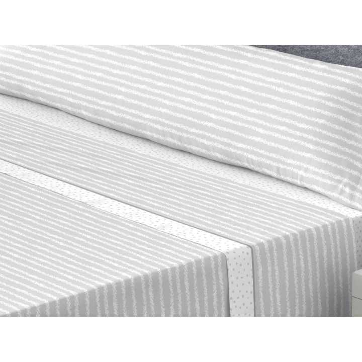 Jogo de lençóis Coralina Erik cinza | Lençóis de inverno | Revitex