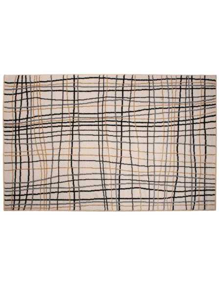 Alfombra pelo Raquel Beige | Alfombra estampada salón y dormitorio | Revitex