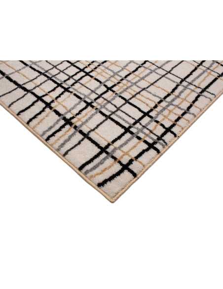 Alfombra pelo Raquel Beige | Alfombra estampada salón y dormitorio | Revitex