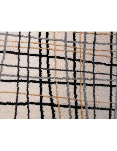 Alfombra pelo Raquel Beige | Alfombra estampada salón y dormitorio | Revitex