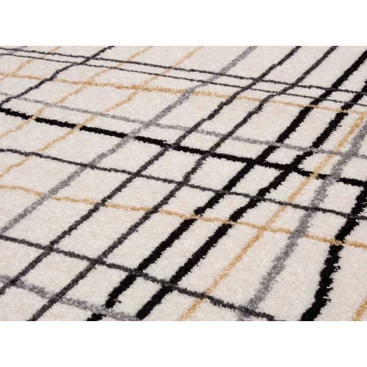 Alfombra pelo Raquel Beige | Alfombra estampada salón y dormitorio | Revitex