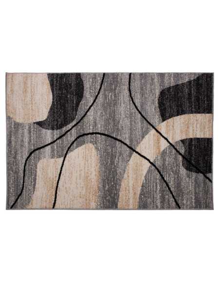 Alfombra pelo Sandra Gris | Alfombra estampada salón y dormitorio | Revitex