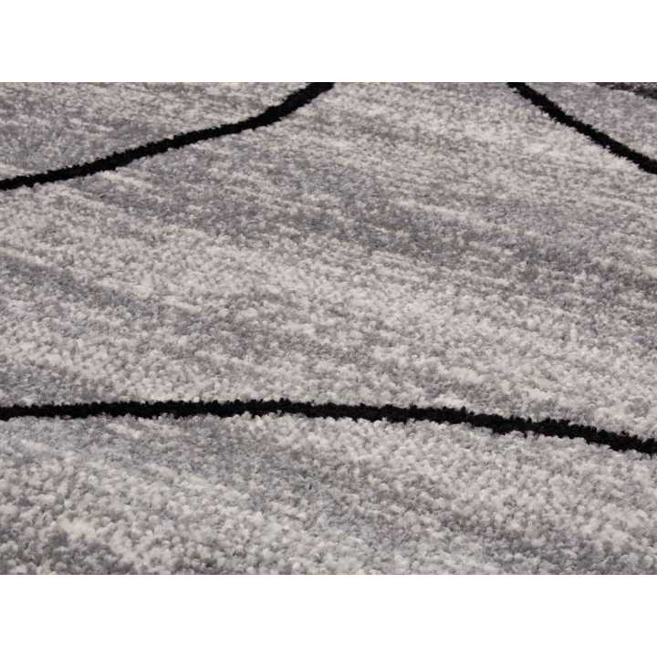 Alfombra pelo Sandra Gris | Alfombra estampada salón y dormitorio | Revitex