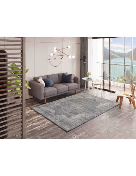 Tapete felpudo vintage Lara | Tapete estampado para sala e quarto | Revitex