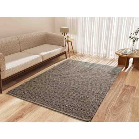 Tapete Poona em juta e algodão | Tapete para sala e quarto | Revitex