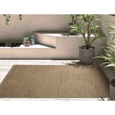 Alfombra exterior efecto yute Acra 1 | Alfombra de exteriores | Revitex