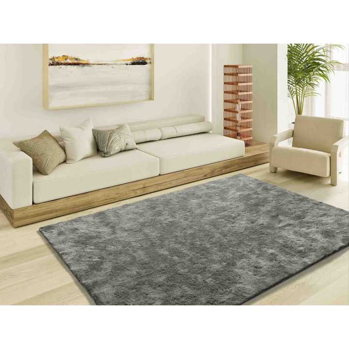 Alfombra pelo Roma antracita | Alfombra para salón y dormitorio | Revitex