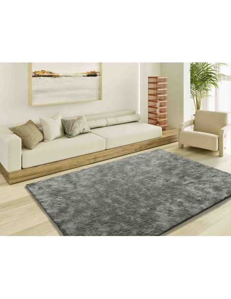 Tapete pêlo Roma antracite | Tapete para sala e quarto | Revitex