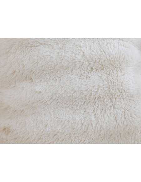 Capa de almofada Anjou branca | Capa de almofada de pelo