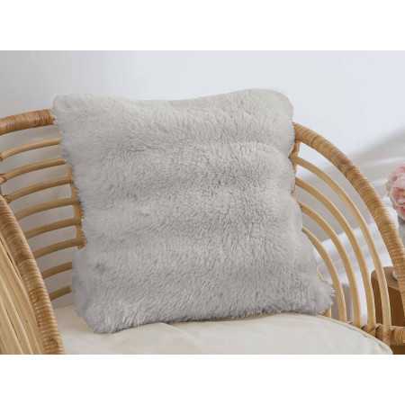 Funda de cojín Anjou cinza | Funda de cojín pelo