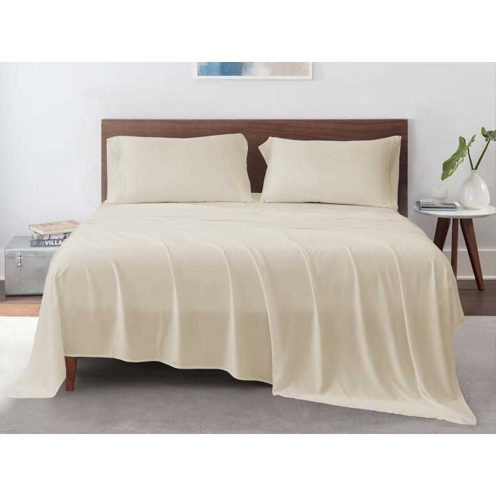 Juego de sábanas Percal beige | 100% Bambú orgánico