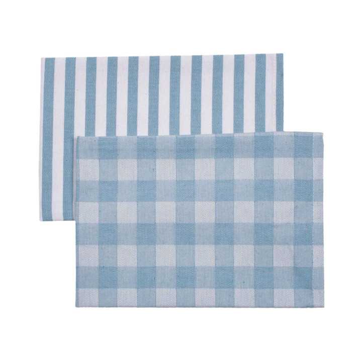 Set 2 paños de cocina Kitchen azul | Trapos de cocina