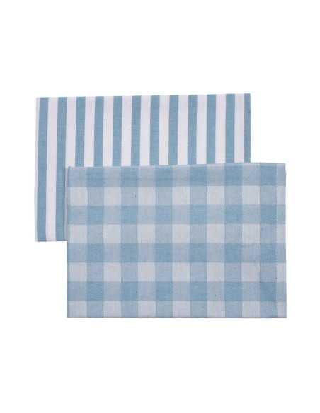 Set 2 paños de cocina Kitchen azul | Trapos de cocina