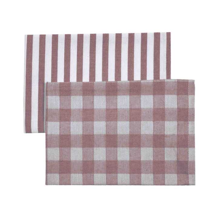 Set 2 paños de cocina Kitchen granate | Trapos de cocina