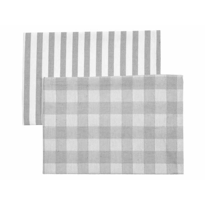 Set 2 paños de cocina Kitchen gris | Trapos de cocina