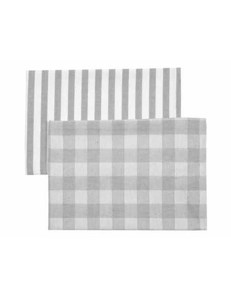 Set 2 paños de cocina Kitchen gris | Trapos de cocina