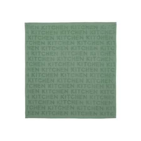Set 2 paños de cocina rizo Kitchen verde | Trapos de cocina