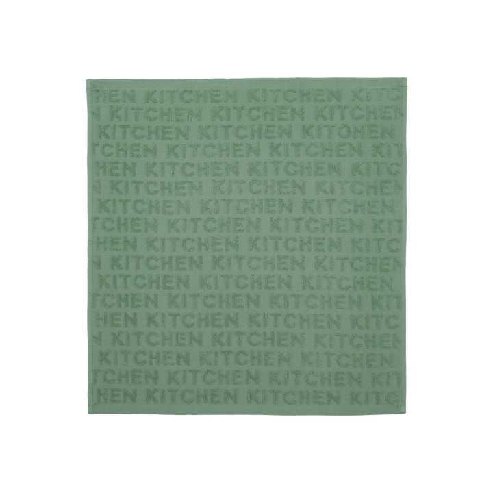Set 2 paños de cocina rizo Kitchen verde | Trapos de cocina