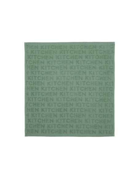 Set 2 paños de cocina rizo Kitchen verde | Trapos de cocina