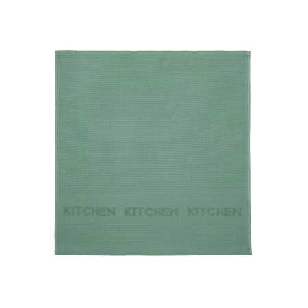 Set 2 paños de cocina rizo Kitchen verde | Trapos de cocina 2