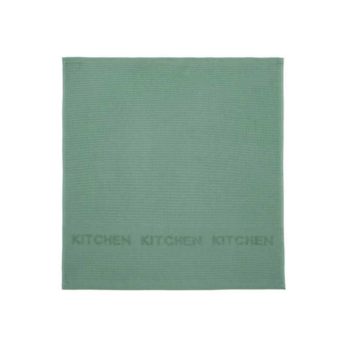 Set 2 paños de cocina rizo Kitchen verde | Trapos de cocina