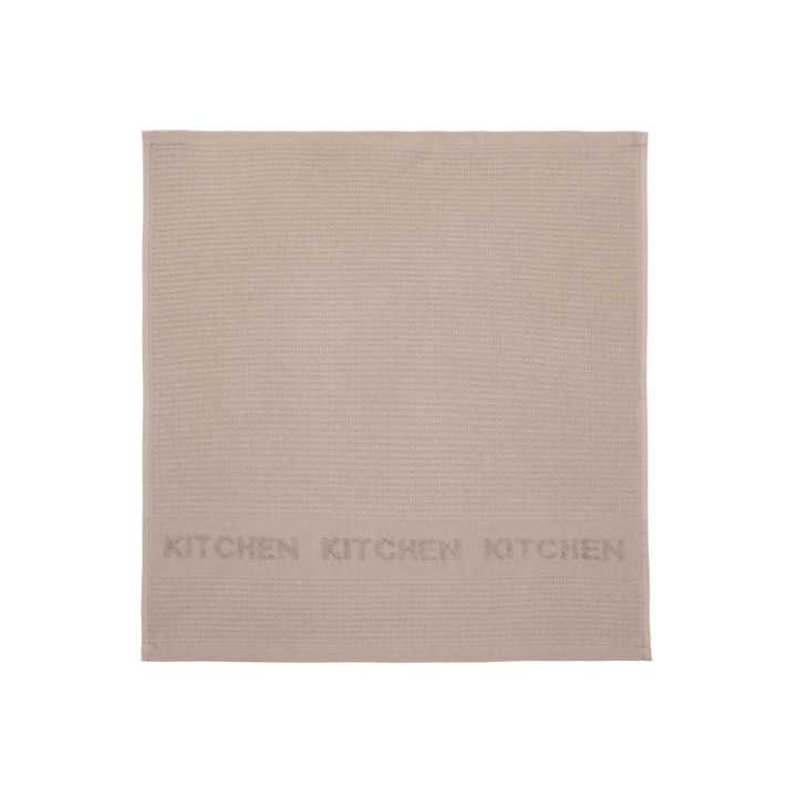 Set 2 paños de cocina rizo Kitchen beige | Trapos de cocina