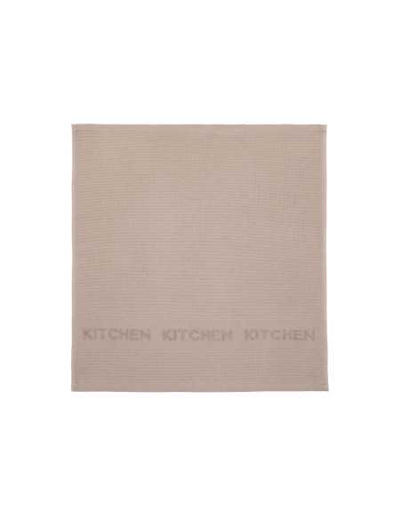 Set 2 paños de cocina rizo Kitchen beige | Trapos de cocina