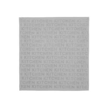 Set 2 paños de cocina rizo Kitchen gris | Trapos de cocina