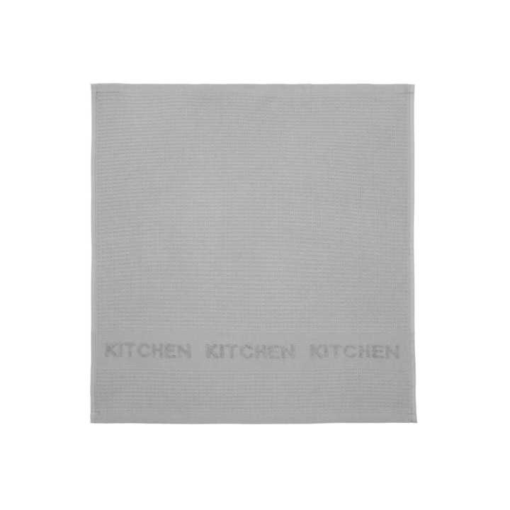 Set 2 paños de cocina rizo Kitchen gris | Trapos de cocina
