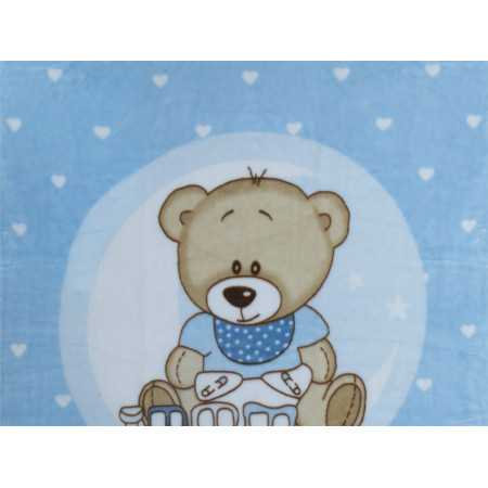 Manta infantil Rachel Comboiozinho azul | Manta toque aveludado 2