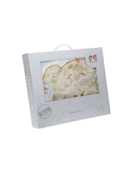 Manta infantil Rachel Comboiozinho azul | Manta toque aveludado