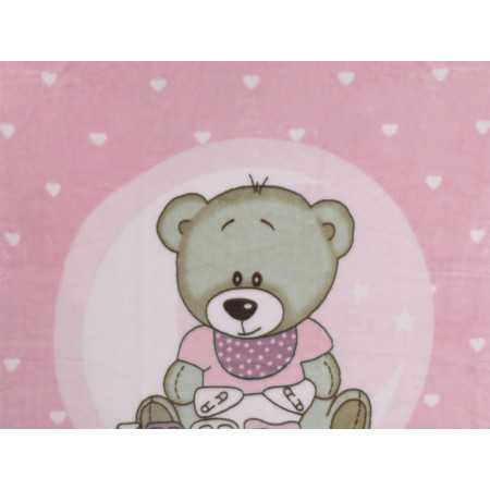 Manta infantil Rachel Comboiozinho rosa | Manta toque aveludado 2