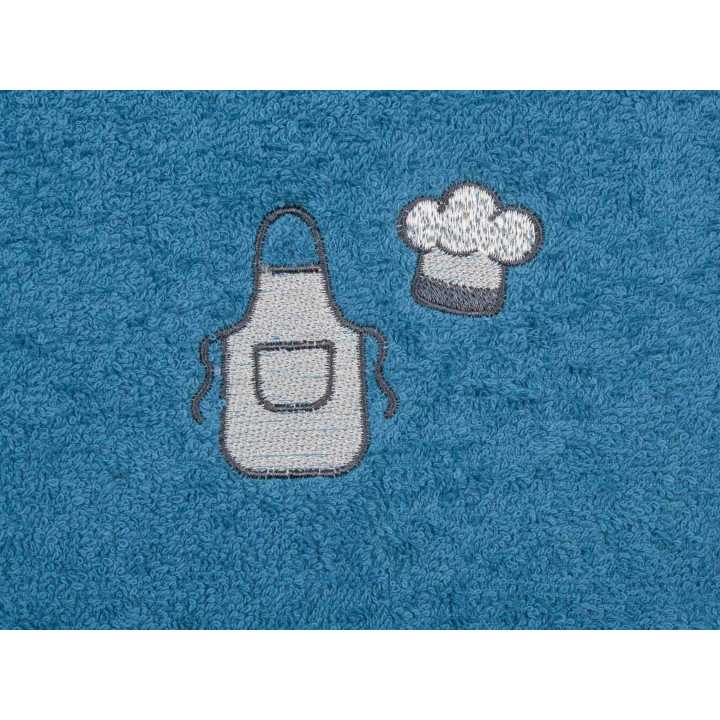 Pano de cozinha algodão Chef azul | Pano de cozinha