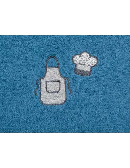 Pano de cozinha algodão Chef azul | Pano de cozinha