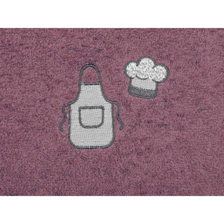 Paño de cocina algodón Chef rosa | Trapo de cocina