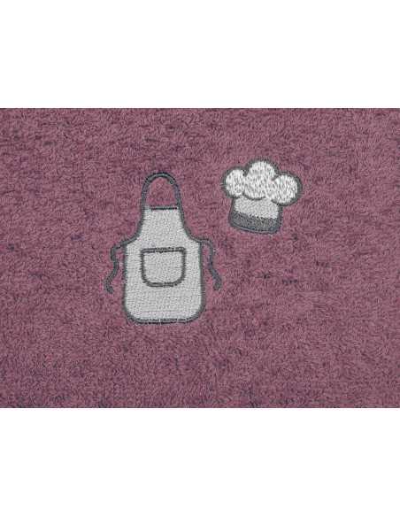 Pano de cozinha algodão Chef rosa | Pano de cozinha