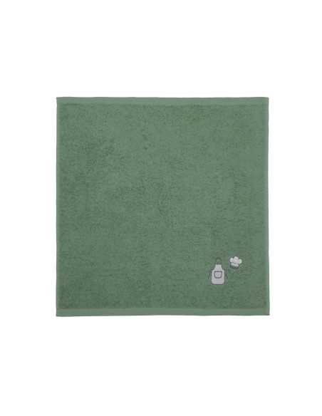 Paño de cocina algodón Chef verde | Trapo de cocina