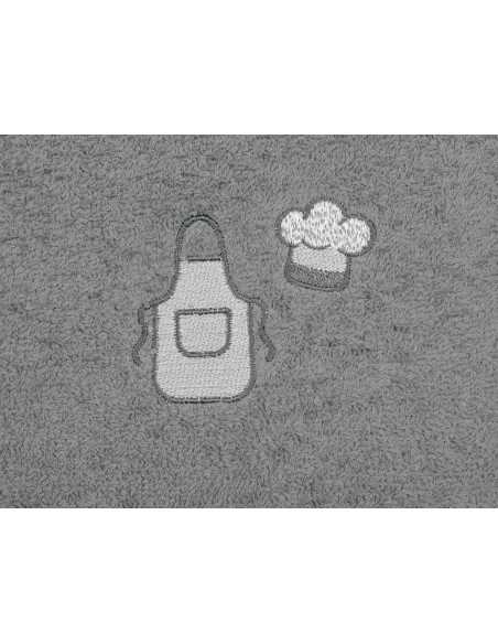 Pano de cozinha algodão Chef cinza | Pano de cozinha