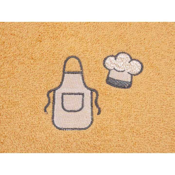 Paño de cocina algodón Chef amarillo | Trapo de cocina