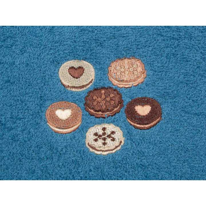 Paño de cocina algodón Cookie azul | Trapo de cocina